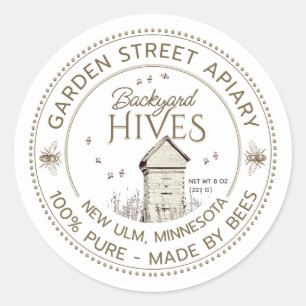 Apiary Benoals imker Ronde Sticker
