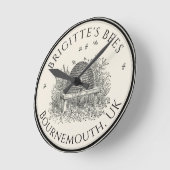 Apiary Business Beekeeper Clock Border Skep Ronde Klok (Hoek)