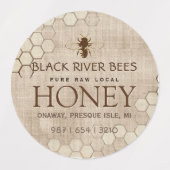 Apiary Business Patch met honingraat en bijenhonin Labels (Design 1)