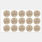 Apiary Business Patch met honingraat en bijenhonin Labels (Vel)