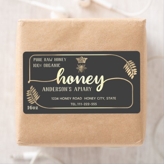 Apiary  calligraphy honey branch etiket (Insitu)