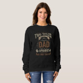 Apiary Dad Outfit Two Titels Quote Apiarist Beeke Trui (Voorkant volledig)