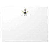 Apiary Elegant Bee Crown Boerderij Notitieblok (Voorkant)