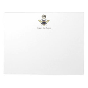 Apiary Elegant Bee Crown Boerderij Notitieblok