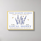Apiary Farmer's Market Table Sign Lokale Honing Canvas Afdruk (Voorkant)