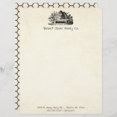 Apiary Fresh Honey Cream Stationery (Voorkant / Achterkant)