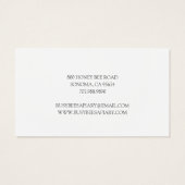 Apiary Gift Certificate van de imker van honingbij Visitekaartje (Achterkant)