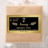 Apiary gold  calligraphy honey branch etiket (Insitu)