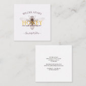 Apiary Honey bijenimeper Vierkante Visitekaartje (Voorkant / Achterkant)