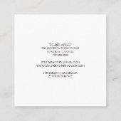 Apiary Honey bijenimeper Vierkante Visitekaartje (Achterkant)