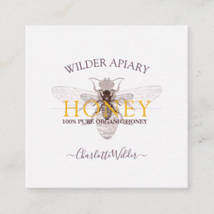 Apiary Honey bijenimeper Vierkante Visitekaartje