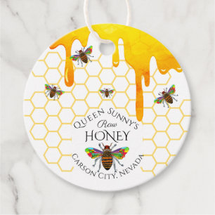 Apiary Honey Jar Classic Round Favor Tag Bedankjes Labels
