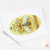 Apiary Honey Jar Labels | Honingbijen Honingraat (Envelop)