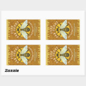 Apiary Honeybee Honey Jar Labels | Honingraat (Vel)
