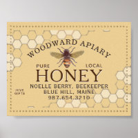 Apiary Honeycomb Honeybee Geel van gedopte rand