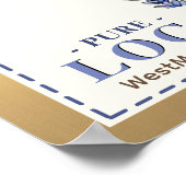 Apiary Name Farmer's Market Gold Local Honey Poster (Hoek)