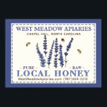 Apiary Name Farmer's Market Local Honey Poster<br><div class="desc">Een elegante manier om jouw naam op de boerenmarkt te laten zien of om de aandacht van honingzoekers te trekken. Het maakt het ook voor geïnteresseerde patronen gemakkelijk om een foto van uw contactinfo te breken zodat kunnen zij u omhoog kijken en voor meer honing contacteren wanneer zij weglopen. Een...</div>