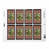 Apiary Photo Diamond Custom Honey Jar Labels (Full Sheet)