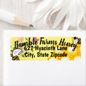 Apiary RAW HONEY Custom RETURS ADDRESS Label (Insitu)