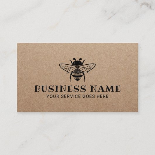 Apiary Rustift Kraft, Boerderij van honingbijen Visitekaartje (Voorkant)