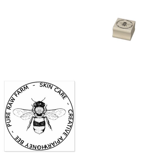Apiary Skincare Pure Raw Rubberstempel (Gestempeld)