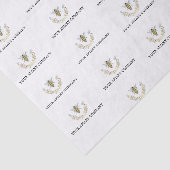 Apiary waterverf Wildflower Honey Bee Apiary Tissuepapier (Detail)