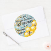 Apiary Wildflower Honey bee boerderij 16oz aanpasb Ronde Sticker (Envelop)