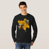 Apiculture Cute Bees Honeycomb Bee Hive Beekeeping T-shirt (Voorkant volledig)