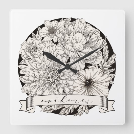 Apikores: Heretic/Rebel - Joodse Humor Vierkante Klok (Voorkant)