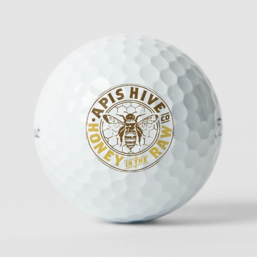 Apis Hive & Honey Co. Golf Balls Golfballen (Voorkant)