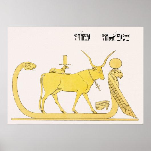 Apis illustratie van Pantheon Egyptien (1823-182 Poster (Voorkant)