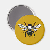 Apis Mellifera Honeybee Koelkast Magneet (Voorkant / Achterkant)