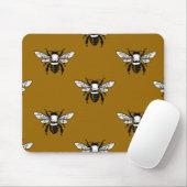 Apis Mellifera Honeybee Pattern Mousepad Muismat (Met muis)
