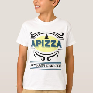 Apizza New Haven Connecticut Stijl Pizza Grappig c T-shirt
