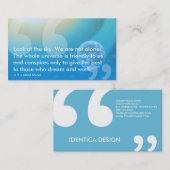 APJ Abdul Kalam succesquote Visitekaartje (Voorkant / Achterkant)