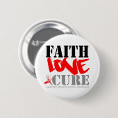 Aplastic Anemia Faith Love Cure Ronde Button 5,7 Cm (Voorkant /achterkant)