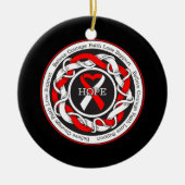 Aplastic Anemia Hope Intertwind Ribbon Keramisch Ornament (Voorkant)