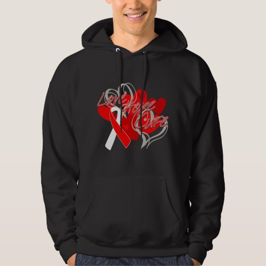 Aplastic Anemia Love Hope Cure Hoodie (Voorkant)