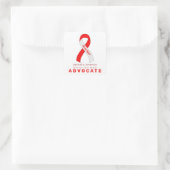 Aplastische anemie Advocate White Square Sticker (Tas)