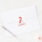 Aplastische anemie Advocate White Square Sticker (Envelop)