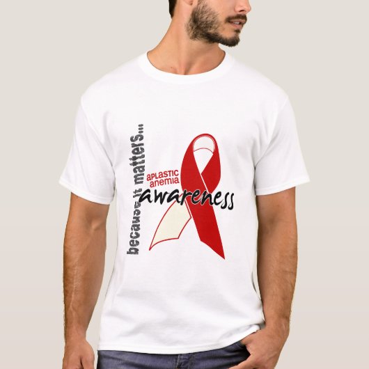 Aplastische anemie Bewustheid 1 T-shirt (Voorkant)