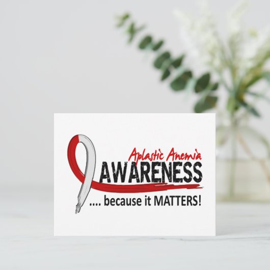 Aplastische anemie Bewustheid 2 Briefkaart (Staand voorkant)