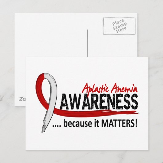 Aplastische anemie Bewustheid 2 Briefkaart (Voorkant / Achterkant)
