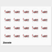 Aplastische anemie Bewustheid 2 Ronde Sticker (Vel)
