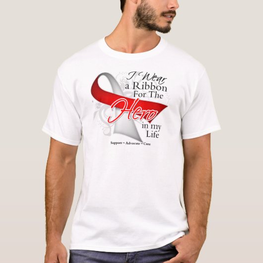Aplastische anemie Ribbon Hero in Mijn leven T-shirt (Voorkant)
