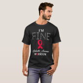 Aplastische anemie Warrior Im Fine T-shirt (Voorkant volledig)