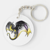 Aplatonic Pride Dragon Sleutelhanger (Achterkant)