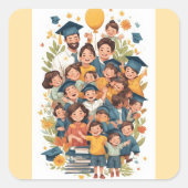 Aplaus sticker voor afstuderen (Voorkant)