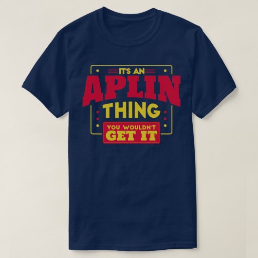 Aplin T-shirt (Design voorkant)