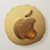 Aplle Rond Kussen (Achterkant)